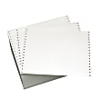Office Depot® Brand Computer Paper, 1 Part, 18 Lb, 14 7/8" x 11", Non-Perforated, Bond, White, Box Of 2,500 Sheets