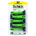 Schick Xtreme Sensitive Men’s Disposable Razors, Green, Pack Of 20 Razors