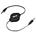 Tripp Lite 4ft Mini Retractable Stereo Audio Cable 3.5mm M/M 4'