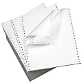 Office Depot® Brand Computer Paper, 2 Parts, 15 Lb, 9 1/2" x 11", Standard Perforation, Carbonless, White, Box Of 1,400 Sets