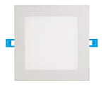 Euri 4" Square Dimmable Recessed Downlight LED Retrofit Kit, 600 Lumen, 9 Watt, 3000K/ Warm White, 1 Each