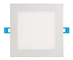 Euri 4" Square Dimmable Recessed Downlight LED Retrofit Kit, 600 Lumen, 9 Watt, 3000K/ Warm White, 1 Each 1 thumbnail image