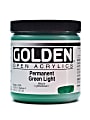 Golden OPEN Acrylic Paint, 8 Oz Jar, Permanent Green Light