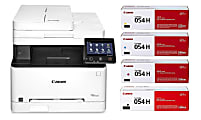 Canon® imageCLASS® MF644Cdw Wireless Laser All-In-One Color Printer With 4-Color High-Yield Toner Cartridge Set 1 thumbnail image