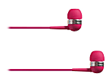4XEM Ear Bud Headphone Pink - Stereo - Mini-phone (3.5mm) - Wired - 16 Ohm - 20 Hz - 18 kHz - Earbud - Binaural - In-ear - 3.75 ft Cable - Pink