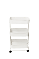 American Crafts We R Memory Keepers 3-Tier Steel Rolling Storage Cart, 36 1/2" x 17" x 17", Off White 1 thumbnail image