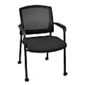 Regency Knight Mesh Stacking Chair, With Casters, Black 1 thumbnail image