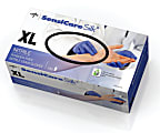 SensiCare Silk® Powder-Free Nitrile Exam Gloves, X-Large, Dark Blue, 230 Gloves Per Box, Case Of 10 Boxes 1 thumbnail image