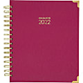 AT-A-GLANCE® Harmony Weekly/Monthly Planner, 7” x 8-3/4”, Berry, January To December 2022, 6099-805-59