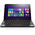 Lenovo ThinkPad Tablet 10 20C1002UUS 10.1" Touchscreen LCD 2 in 1 Notebook - Intel Atom Z3795 Quad-core (4 Core) 1.59 GHz - 4 GB LPDDR3 - Windows 8.1 Pro 64-bit - 1920 x 1200 - In-plane Switching (IPS) Technology - Hybrid - Graphite Black 1 thumbnail image
