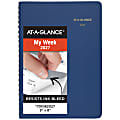 AT-A-GLANCE® 2027 Weekly Appointment Book Planner, Blue, Small, 5" x 8" 1 thumbnail image