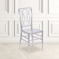 Flash Furniture Elegance Transparent Stacking Chairs, Crystal Ice, Set Of 2 Chairs 1 thumbnail image
