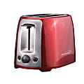 Brentwood 2-Slice Extra-Wide-Slot Cool-Touch Toaster, Red/Stainless Steel