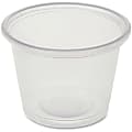 Genuine Joe 1 oz Portion Cups - 50.0 / Bag - 50 / Carton - Clear - Polystyrene - Beverage, Sauce