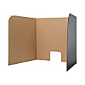 Flipside Products Computer Lab Privacy Screens, 22-1/2"H x 20"W x 20"D, Black/Kraft, Pack Of 3 Screens 1 thumbnail image