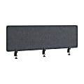 WorkPro® Motiva Desktop Privacy Screen, 18”H x 58”W x 2”D, Cool Charcoal, Installation Included 1 thumbnail image