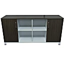 Boss Office Products Simple System 71"W Credenza, Driftwood 1 thumbnail image