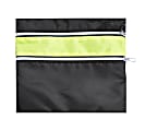 Office Depot® Brand 2-Zipper Roll-Up Pencil Pouch, 9" x 10", Black/Yellow 1 thumbnail image