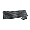 Logitech® MK235 Wireless Straight Full-Size Keyboard & Ambidextrous Optical Mouse, Black 1 thumbnail image
