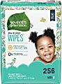 Seventh Generation® Free & Clear Baby Wipes, Refill, Unscented, White, 256 Wipes Per Pack, Carton Of 3 Packs