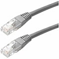 4XEM 25FT Cat6 Molded RJ45 UTP Ethernet Patch Cable (Gray) - 25 ft Category 6 Network Cable for Network Device, Notebook - First End: 1 x RJ-45 Network - Male - Second End: 1 x RJ-45 Network - Male - Patch Cable - CMG - 26 AWG - Gray - 1