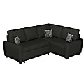 Lifestyle Solutions Serta Sheldon Convertible Sectional Sofa, 37-4/5”H x 93-3/4”W x 70-1/8”D, Charcoal 1 thumbnail image