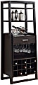 Monarch Specialties Christopher Home Bar, 60"H x 24"W x 15-3/4"D, Espresso 1 thumbnail image