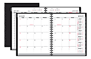 Office Depot® 14-Month Weekly/Monthly Academic Planner, 6-3/4" x 8-3/4", Black, July 2019 to August 2020 1 thumbnail image