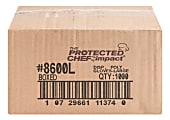 Protected Chef Disposable General Purpose Gloves - Large Size - Unisex - For Right/Left Hand - Clear - Lightweight, Comfortable, Durable - For Food Handling, Multipurpose, Cleaning, Printing - 100 / Box - 11.50" Glove Length 1 thumbnail image