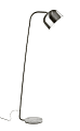 Adesso® Cora Floor Lamp, 60"H, Brushed Steel/White Marble 1 thumbnail image