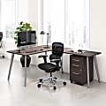 WorkPro Motiva 60"W Modern L Shaped Office Desk With Rolling File Cabinet, Storm Gray, Standard Delivery 1 thumbnail image