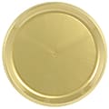 Amscan Round Plastic Platters, 16", Gold, Pack Of 5 Platters