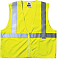 Ergodyne GloWear Safety Vest, Polyester Mesh, Type-R Class 2, 2X/3X, Lime, 8220Z