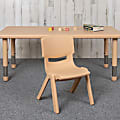 Flash Furniture Stackable School Chairs, Natural, Set Of 10 Chairs 1 thumbnail image