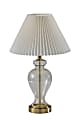 Adesso Simplee Sonata Table Lamp, 26”H, White Shade/Clear Base 1 thumbnail image