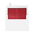 LUX Invitation Envelopes, A6, Peel & Press Closure, Red/White, Pack Of 500 1 thumbnail image