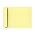 LUX Open-End 9" x 12" Envelopes, Peel & Press Closure, Lemonade Yellow, Pack Of 500
