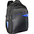 V7 Edge CBD2 Carrying Case (Backpack) for 17.3" Notebook - Black, Blue