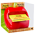 Post-it® Note Dispenser, 3 x 3 in, 1 Dispenser, 1 Pad, 45 Sheets/Pad, Red Apple Dispenser, Sticky Notes Holder for Desk, Classroom or Office Supplies 1 thumbnail image
