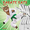 2024 Brown Trout Monthly Square Wall Calendar, 12" x 12", Karate Cats, January To December 1 thumbnail image
