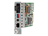 Omnitron iConverter 10/100 - Fiber media converter - 100Mb LAN - 10Base-T, 100Base-FX, 100Base-TX - RJ-45 / SC single-mode - up to 3.1 miles - 1310 (TX) / 1550 (RX) nm