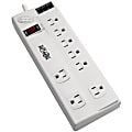 Tripp Lite 8-Outlet Surge Protector with DSL/Phone Line/Modem Surge Protection - 3150 Joules, 6 ft. Cord - TLP806TELTAA 1 thumbnail image