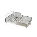 Joseph Joseph Extended Steel Dish Rack, 6-1/2”H x 20-3/4”W x 14-1/2”D, Stone 1 thumbnail image