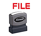 Xstamper® FILE Title Stamp, 62% Recycled, 100000 Impressions, Red 1 thumbnail image