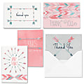 Thank You Greeting Cards Assortment  "Watercolor Arrow" Assortment With Envelopes, 4-7/8" x 3-1/2", Pack of 25 1 thumbnail image