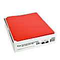 C-Line 2-Pocket 3-Hole Punch Poly Folders, 8-1/2" x 11", Red, Pack Of 25 Folders 1 thumbnail image