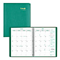 Brownline® EcoLogix 14-Month Planner, 11" x 8-1/2", Green, 100% Recycled, December 2019 to January 2021