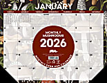 2026 Willow Creek Press Desk Pad Calendar, 22" x 17", Mushrooms, January To December, 57247 1 thumbnail image
