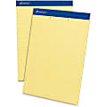 Ampad Perforated Ruled Pads, 2 Hole Punched, Letter Size, 50 Sheets, Ruled, Canary Yellow, Box Of 12 1 thumbnail image