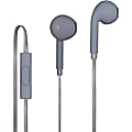 iStore Classic Fit Earbuds (Gray) - Gray - Mini-phone (3.5mm) - Wired - Earbud - 4.33 ft Cable